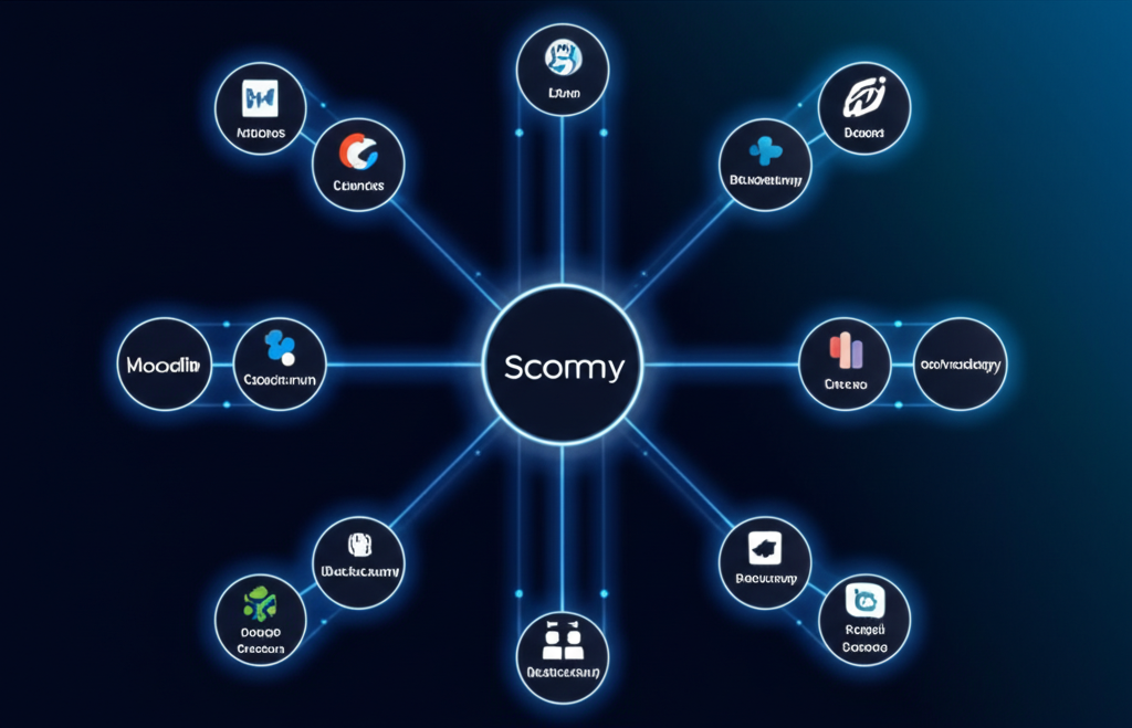 Scormy platform dashboard showing course creation interface